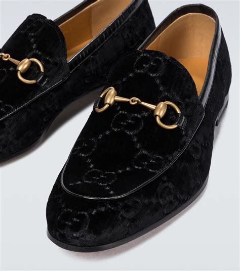 gucci jordaan loafers black|gucci jordaan velvet loafer.